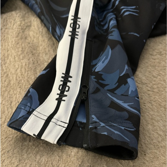 Nike Sportswear Mens Blocked Logo Floral Track Pants Blue Medium RARE - Picture 8 of 12